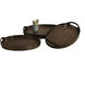 Delhi Dark Brown / Bronze Tray, Set of 3